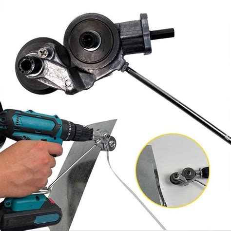 sheet metal nibbler drill attachment home depot|nibbler that mounts in drill.